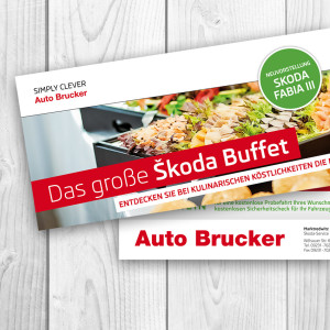 Auto Brucker Print-Werbemittel